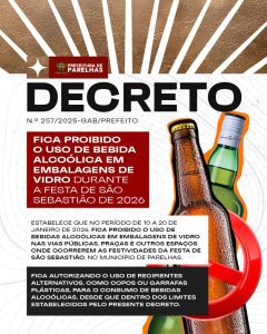 Prefeitura de Parelhas publica decreto com medidas de segurança para a Festa de São Sebastião 2026